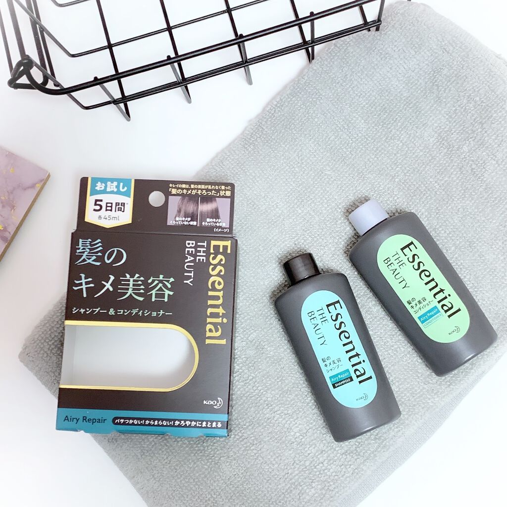 THE BEAUTY 髪のキメ美容シャンプー／コンディショナー＜エアリーリペア＞	 シャンプー/エッセンシャル/シャンプー・コンディショナーを使ったクチコミ（1枚目）