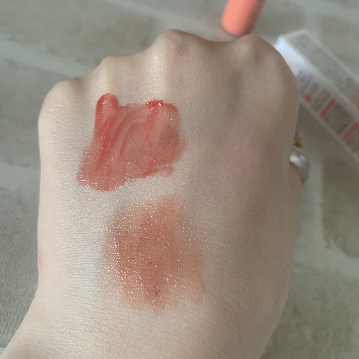 ウォータリーティントリップ/CEZANNE/リップティントを使ったクチコミ（2枚目）