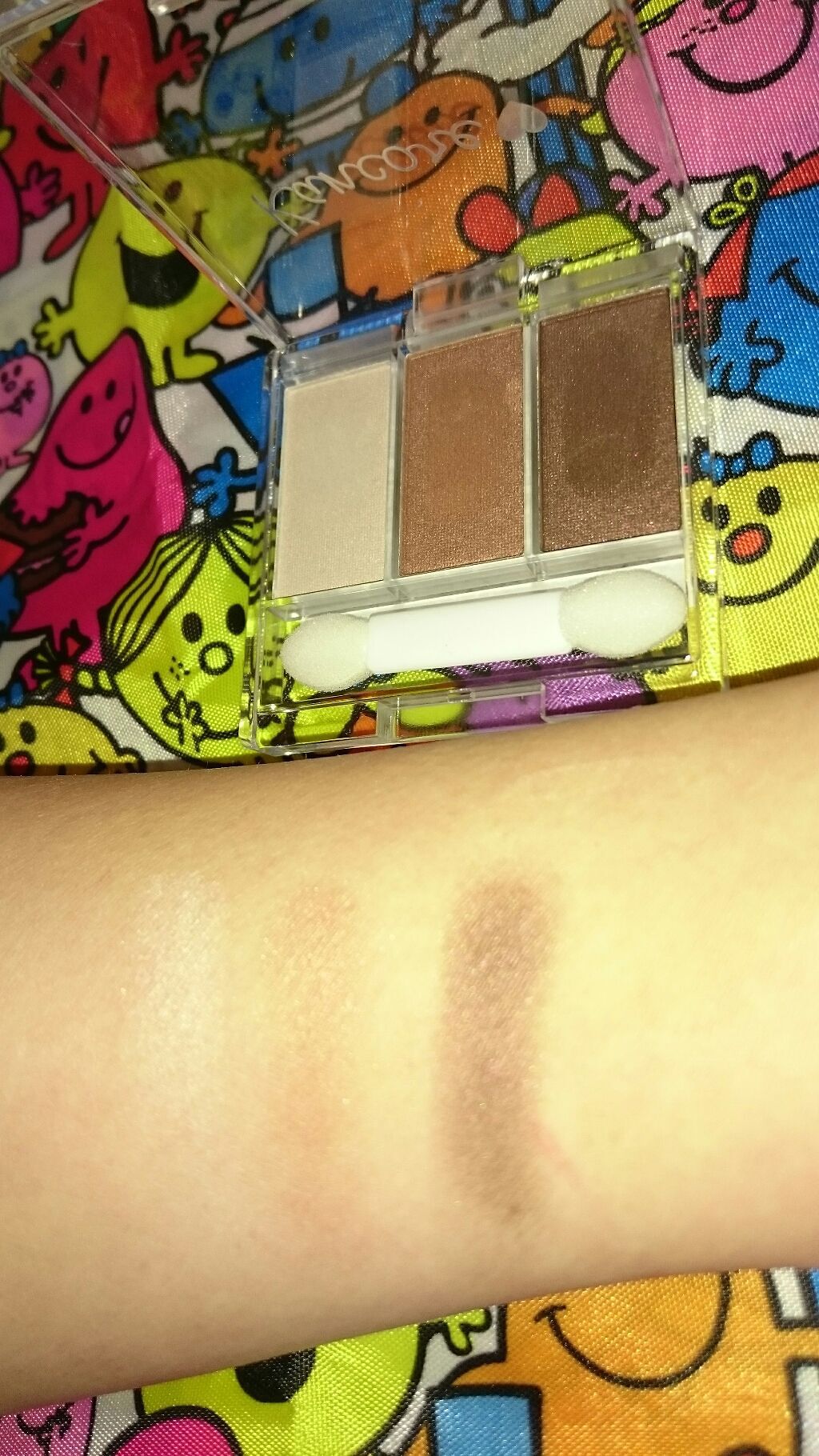 カンコレアイシャドウ/DAISO/アイシャドウパレットを使ったクチコミ(3枚目)