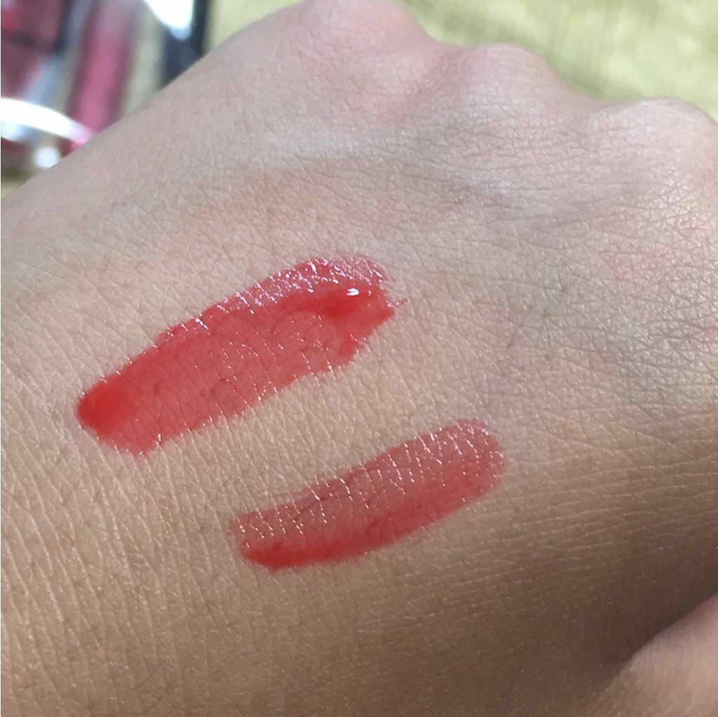 ディアダーリン ウォータージェルティント (アイスティント)/ETUDE/口紅を使ったクチコミ(2枚目)