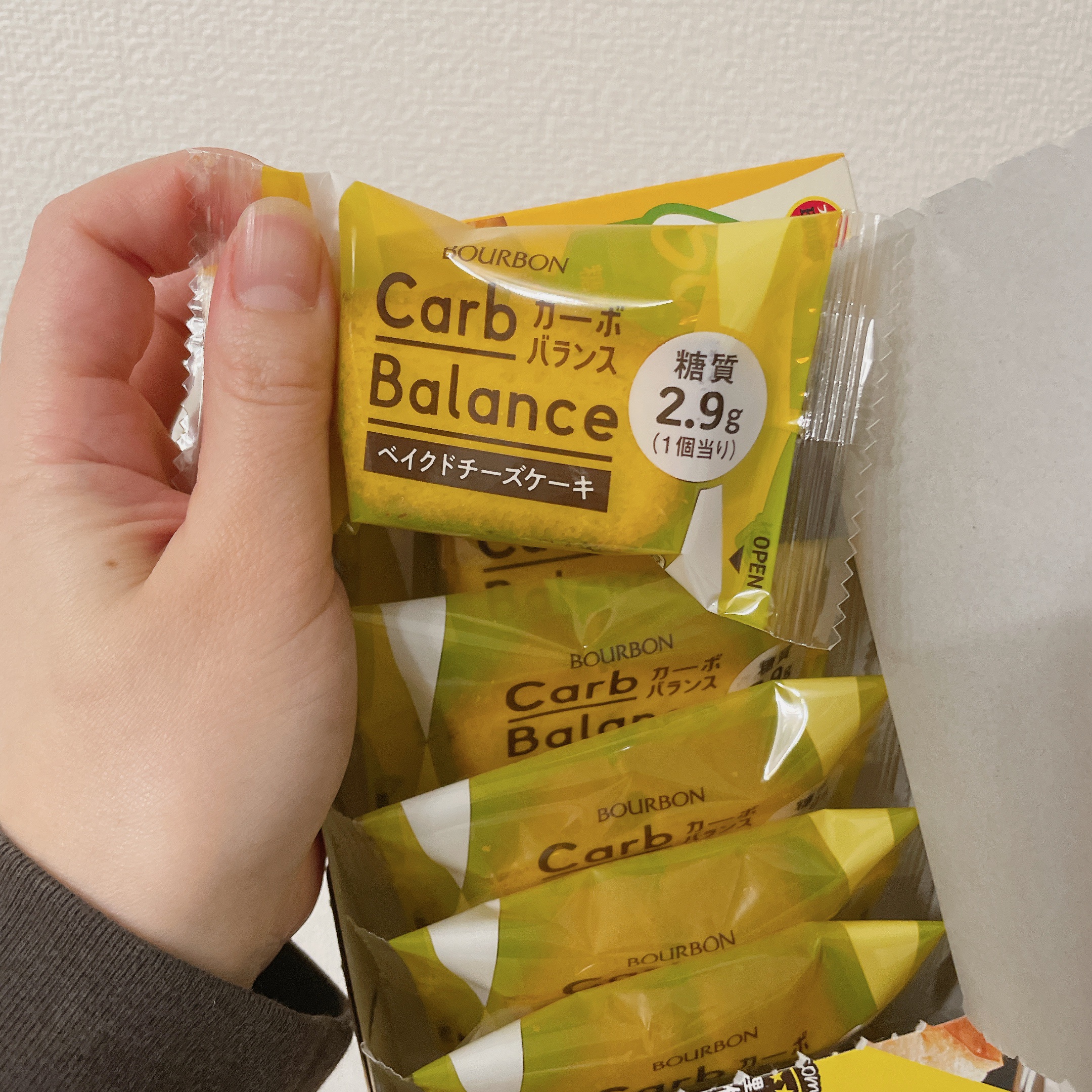 カーボバランスベイクドチーズケーキ/ブルボン/低糖質食品を使ったクチコミ（2枚目）