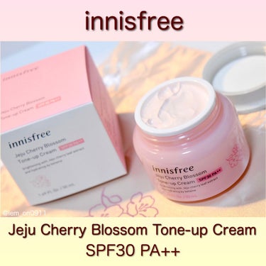 チェリーブロッサム トーンアップ クリーム UV/innisfree/フェイスクリームを使ったクチコミ（1枚目）