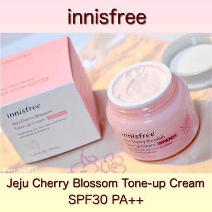 チェリーブロッサム トーンアップ クリーム UV/innisfree/フェイスクリームを使ったクチコミ(1枚目)
