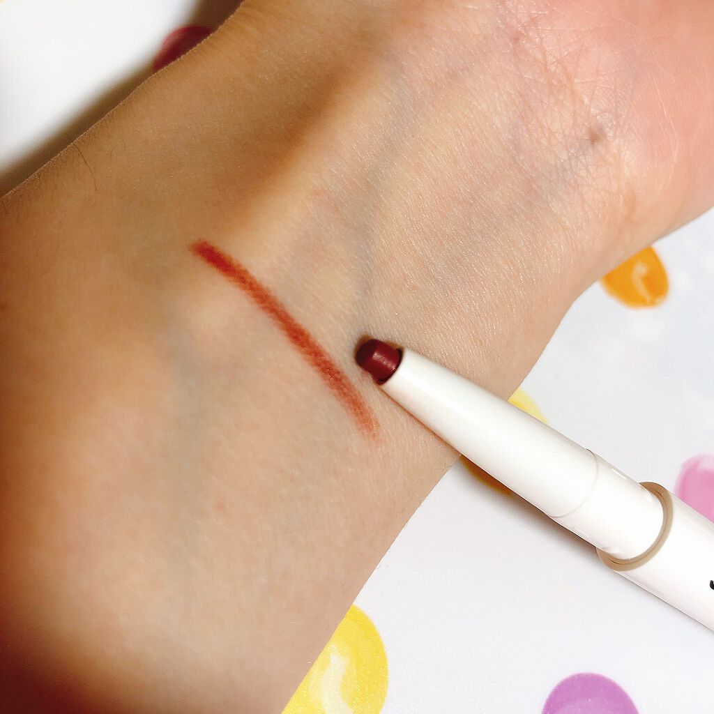 パウダー&ライナー 01 オレンジ×レッドブラウン（マンダリンオレンジ）/sopo/スティックアイシャドウを使ったクチコミ（2枚目）