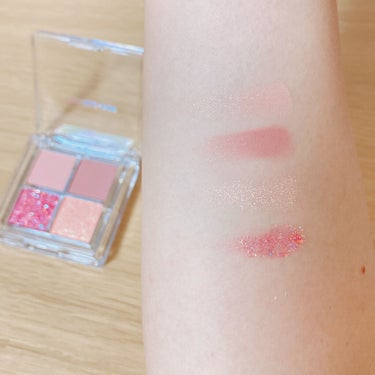 TWINKLE POP Pearl Flex Glitter Eye Palette/CLIO/アイシャドウパレットを使ったクチコミ（4枚目）