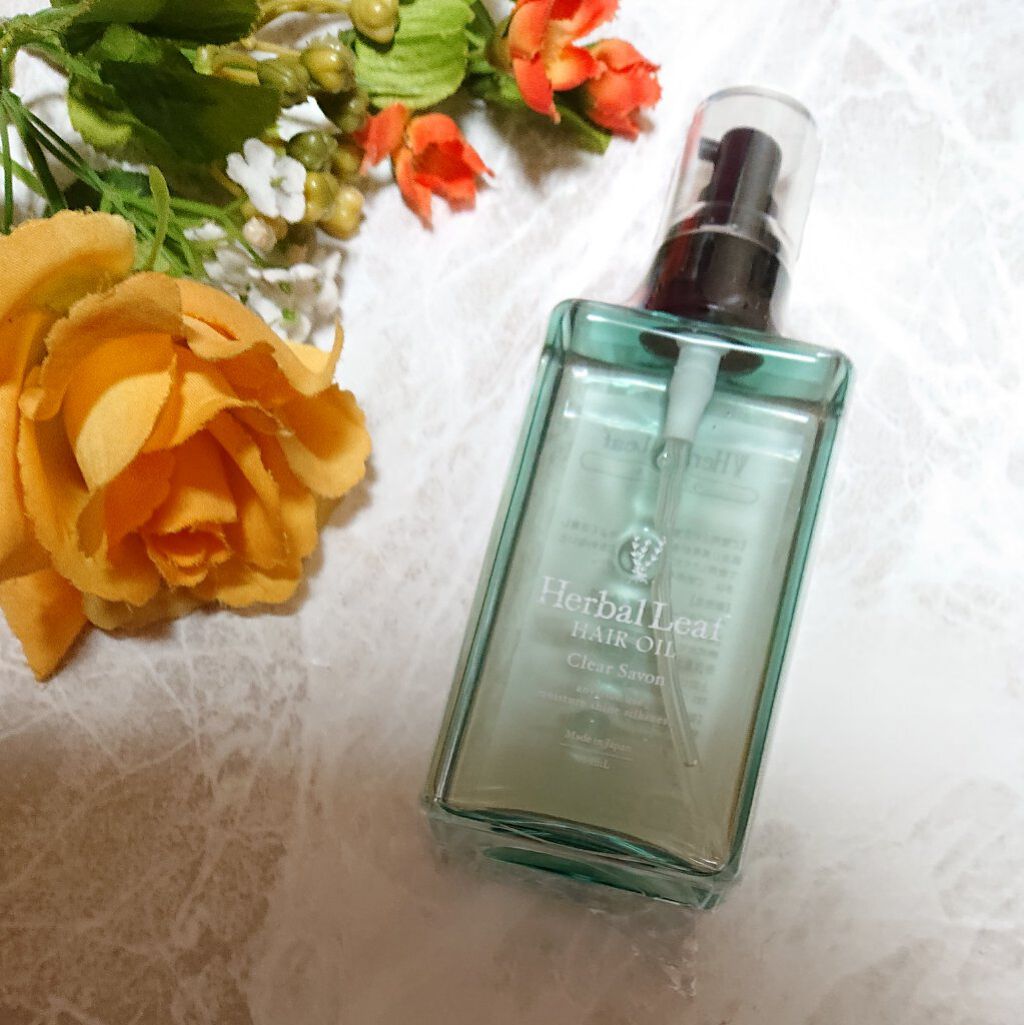 ハーバルリーフ オーガニックヘアオイル クリアサボンの香りのクチコミ「クリアサボンの香りは数量限定販売で今しか手に入らない香りです😊

・ビタミンC誘導体によるキュ.....」（1枚目）