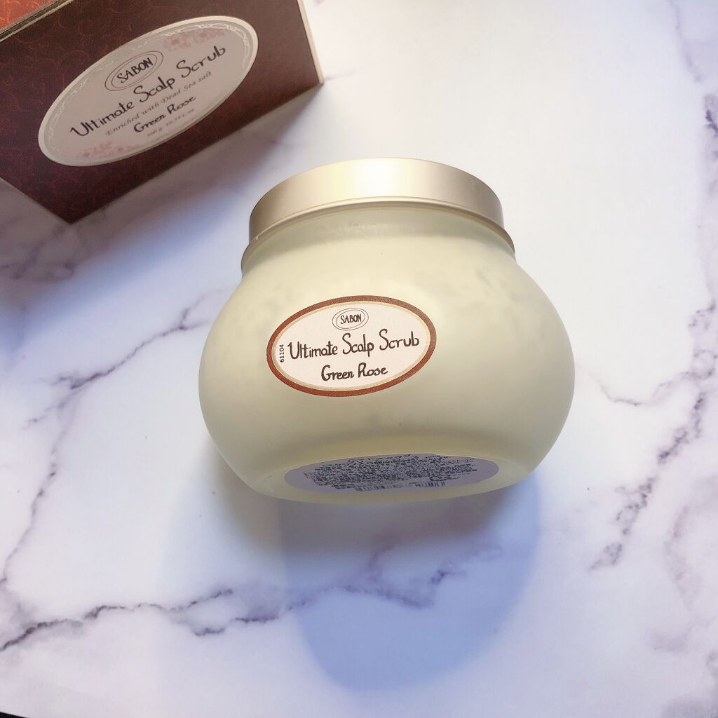 ヘッドスクラブ グリーン・ローズ/SABON/ヘッドスクラブを使ったクチコミ（2枚目）