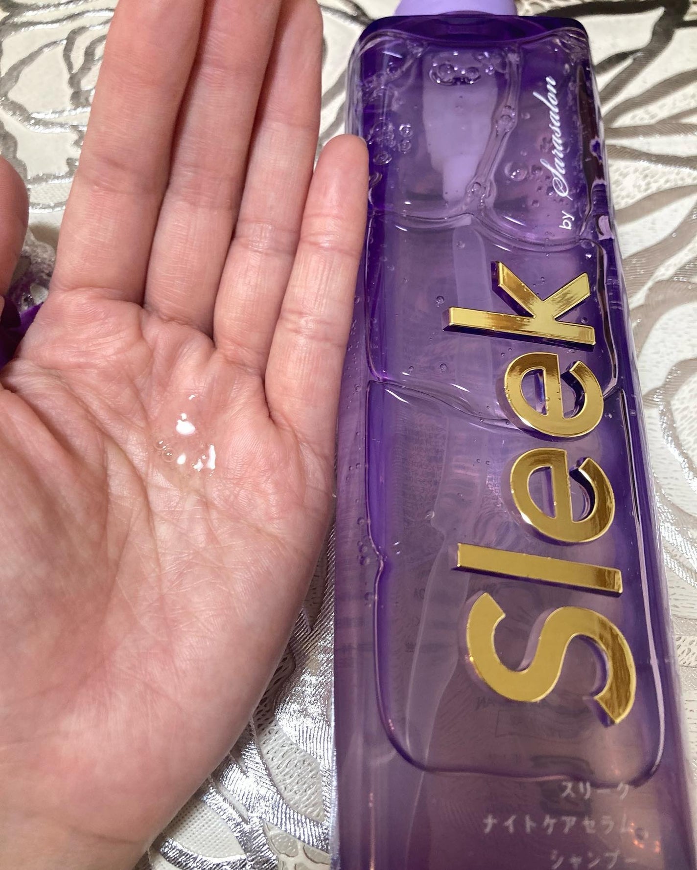 スリークバイサラサロン ナイトケアセラム シャンプー/トリートメント/スリーク by サラサロン/市販シャンプーを使ったクチコミ(2枚目)