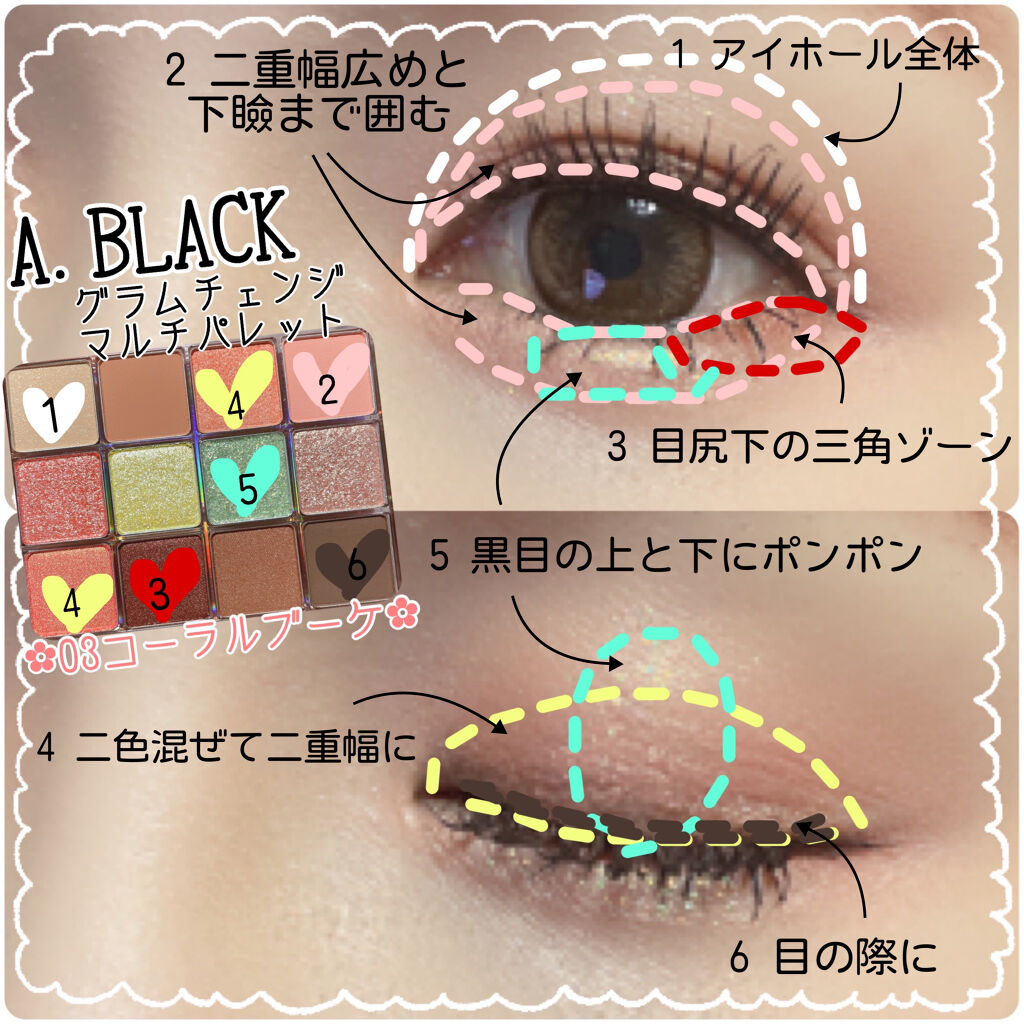 グラムチェンジマルチパレット/A.BLACK/マルチパレットを使ったクチコミ（3枚目）