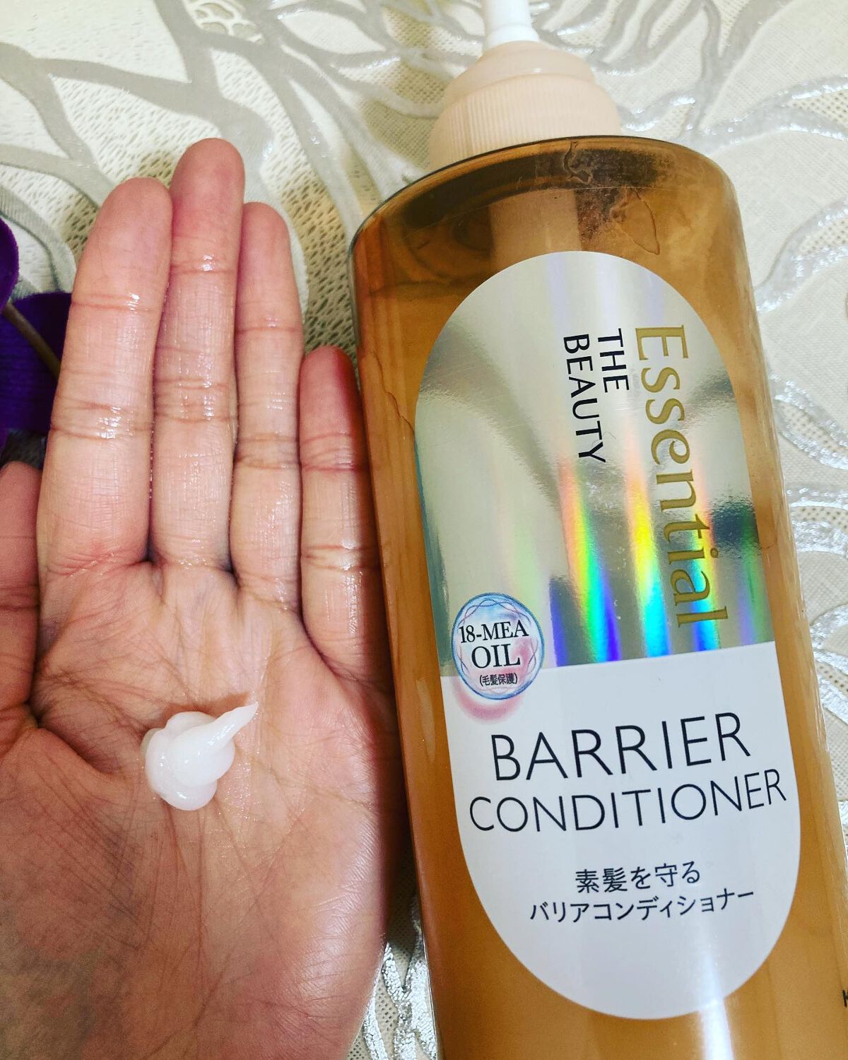 ザビューティ 髪のキメ美容素髪を守る バリアシャンプー/コンディショナー/エッセンシャル/シャンプー・コンディショナーを使ったクチコミ(4枚目)