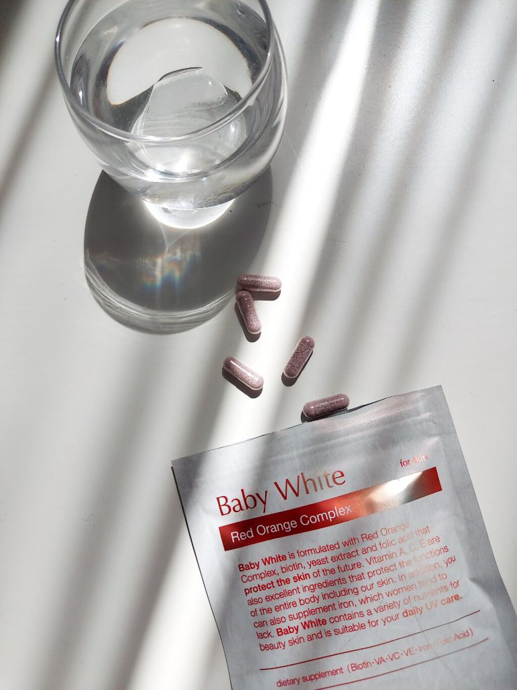 Baby White 60粒/renaTerra/美容サプリメントを使ったクチコミ（3枚目）