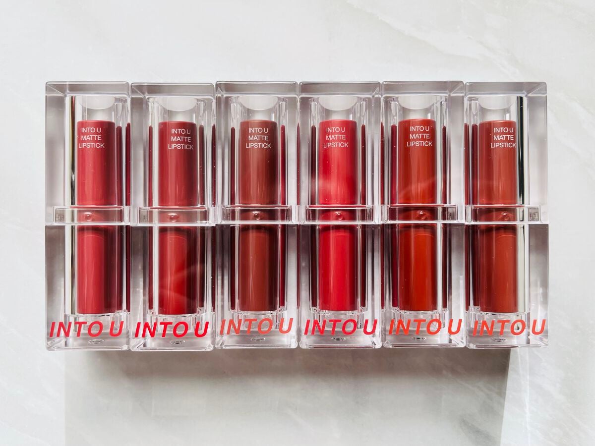 フェザーマットリップスティック/INTO U/口紅を使ったクチコミ(1枚目)