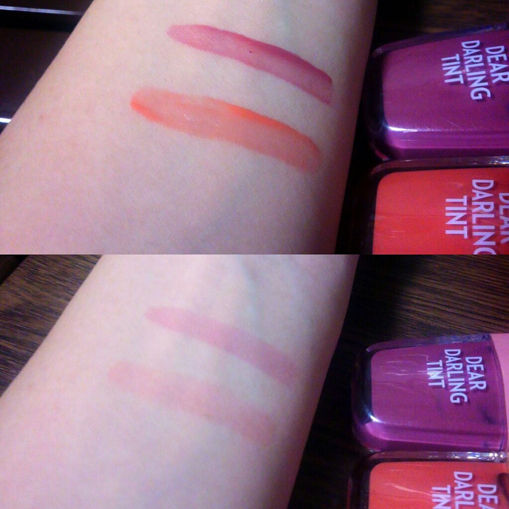 ディアダーリン ウォータージェルティント (アイスティント)/ETUDE/口紅を使ったクチコミ(2枚目)