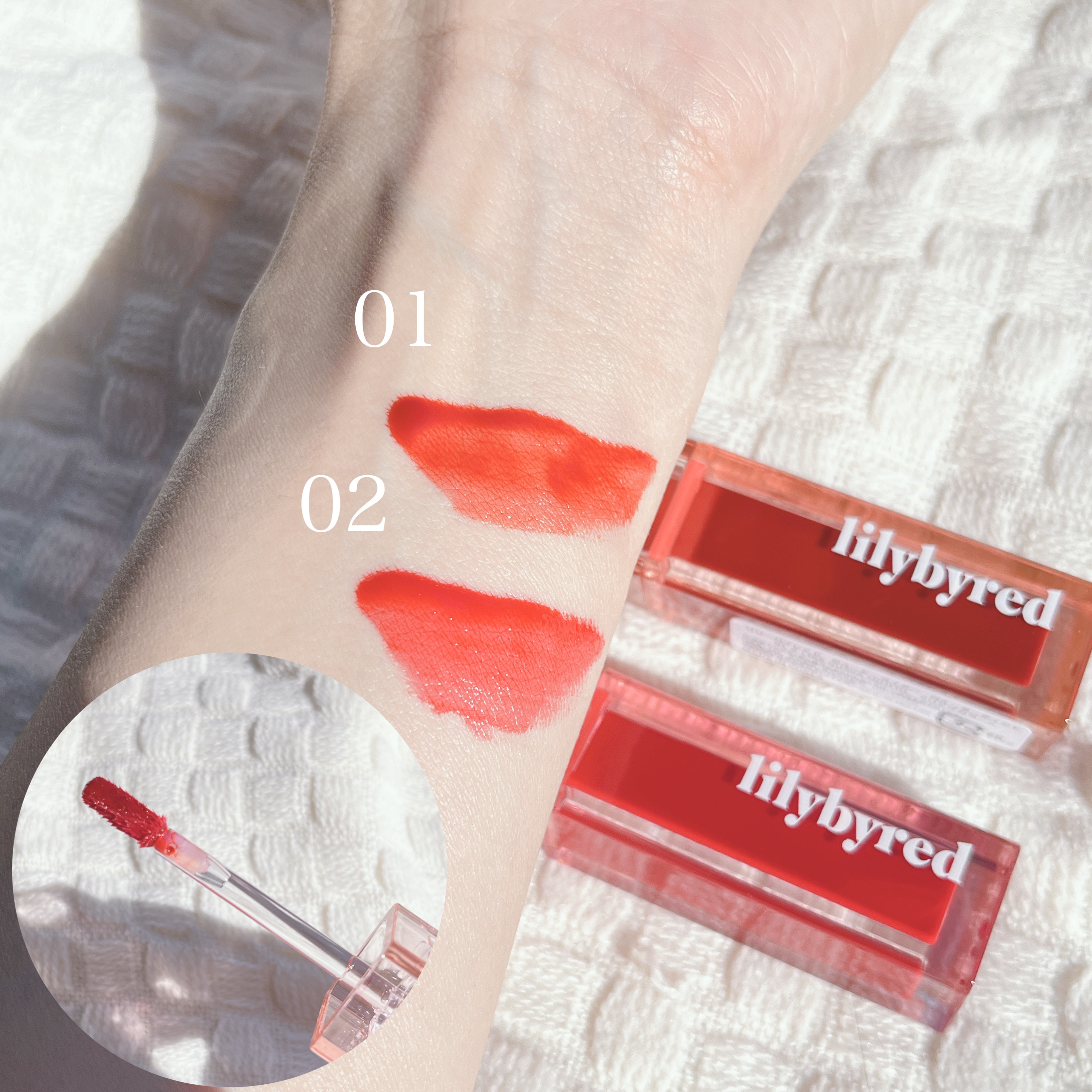 ジューシーライアー ウォーターティント/lilybyred/リップティントを使ったクチコミ（3枚目）