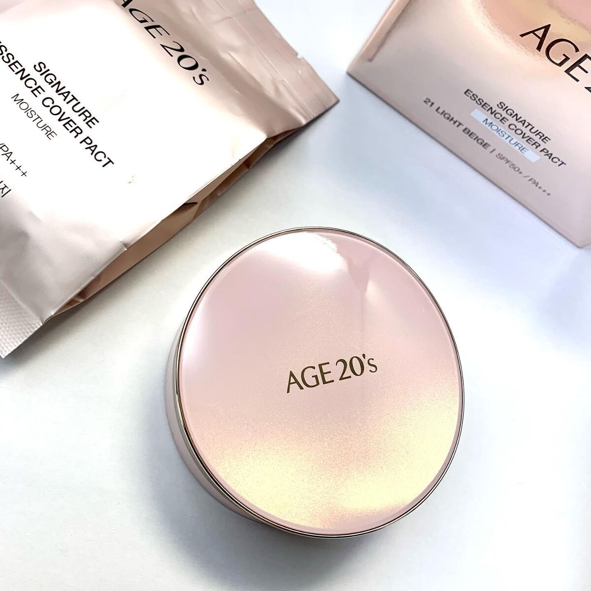 SIGNATURE ESSENCE COVER PACT　 モイスチャー(21号)/AGE20’s/クリーム・エマルジョンファンデーションを使ったクチコミ（1枚目）