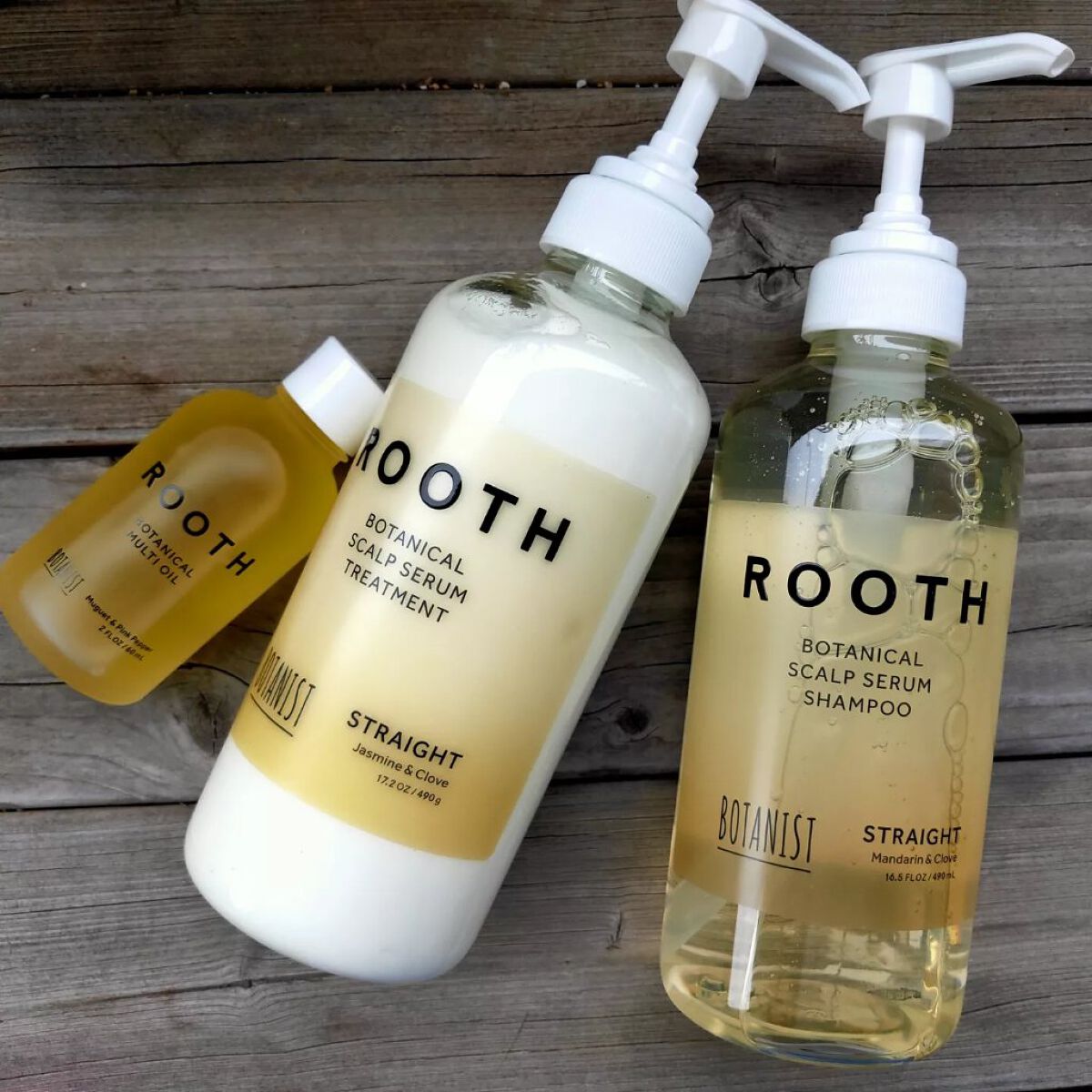 ルース ボタニカルスカルプセラム シャンプー・トリートメント（ストレート）/BOTANIST/市販シャンプーを使ったクチコミ（1枚目）