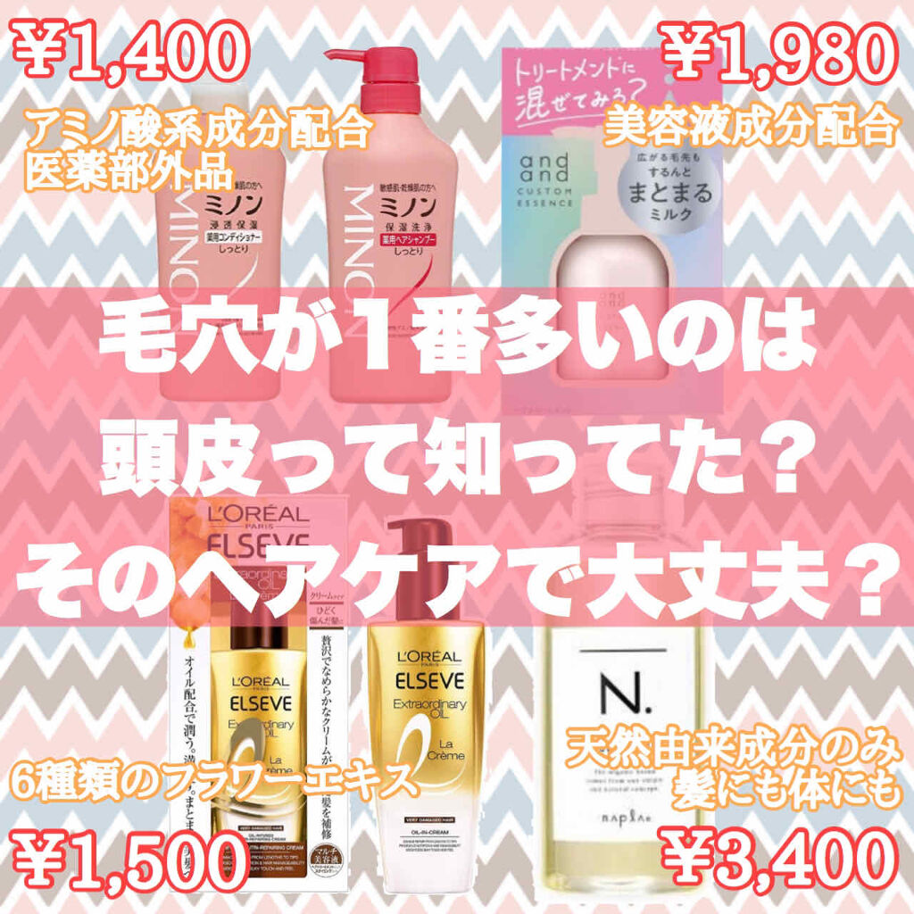 ミノン薬用ヘアシャンプー／薬用コンディショナー/ミノン/シャンプー・コンディショナーを使ったクチコミ（1枚目）