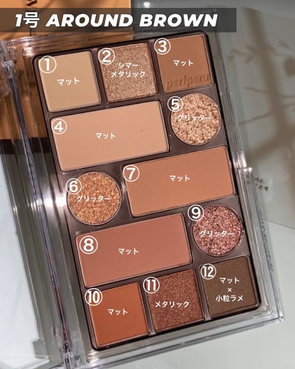 オールテイクムードテクニックパレット/PERIPERA/アイシャドウパレットを使ったクチコミ(3枚目)