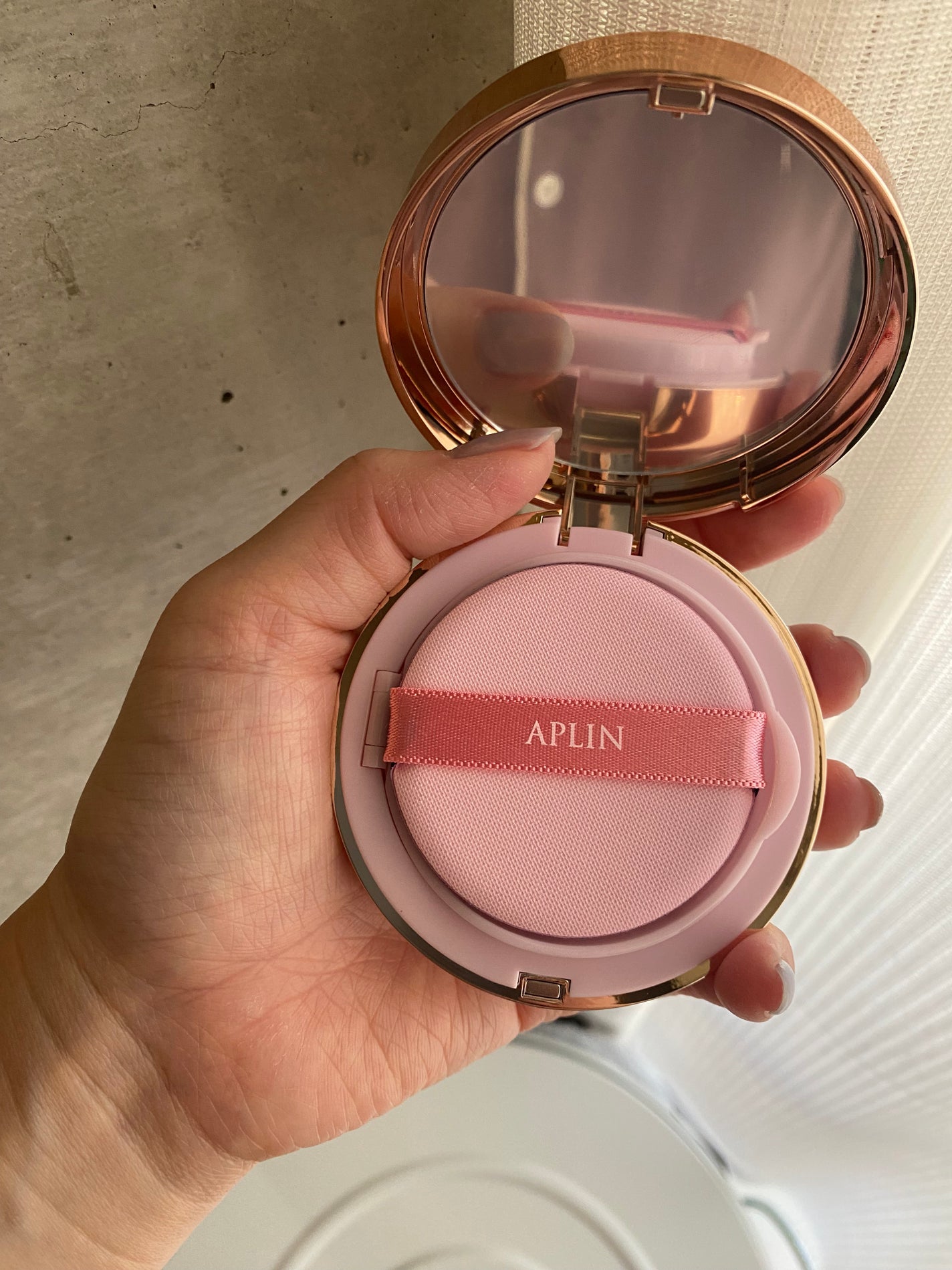 ピンクティーツリーカバーアップグロウクッション/APLIN/クッションファンデーションを使ったクチコミ(3枚目)