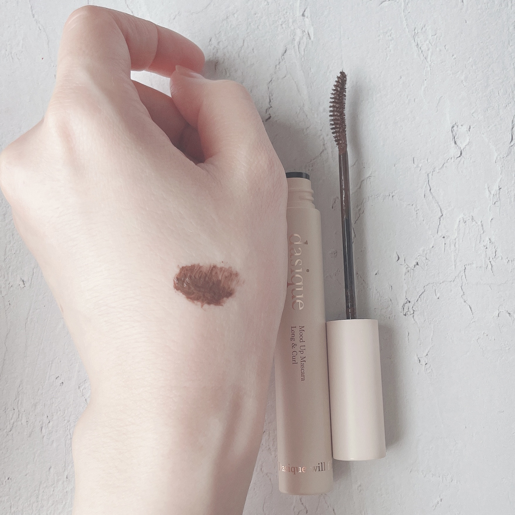 ムードアップマスカラ ロング&カール 02 チョコブラウン/dasique/マスカラを使ったクチコミ（2枚目）