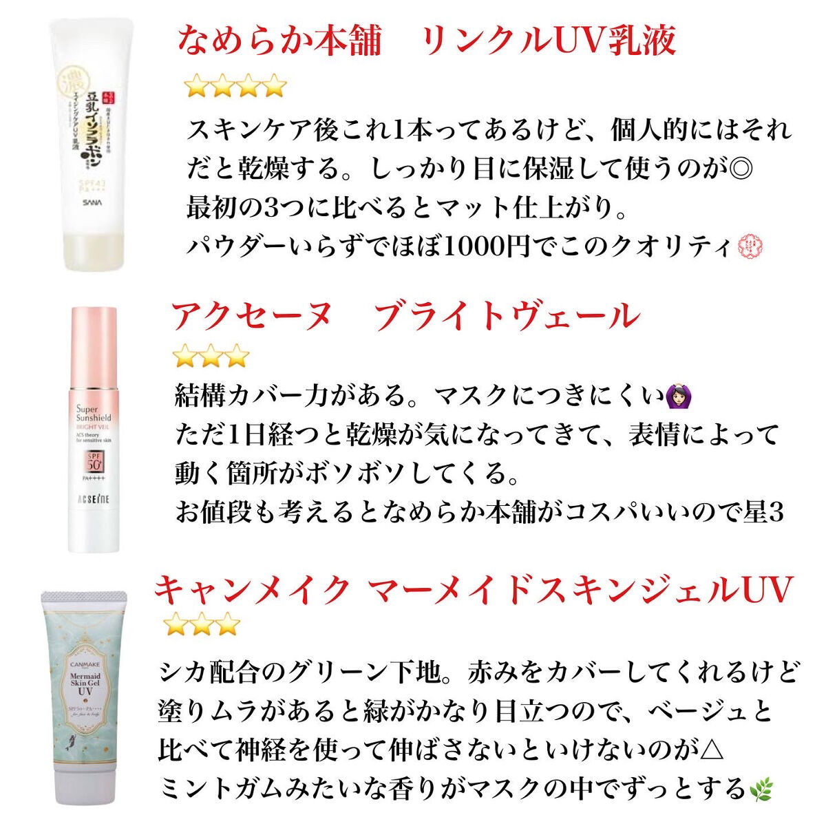 マーメイドスキンジェルUV/キャンメイク/日焼け止めジェルを使ったクチコミ（2枚目）