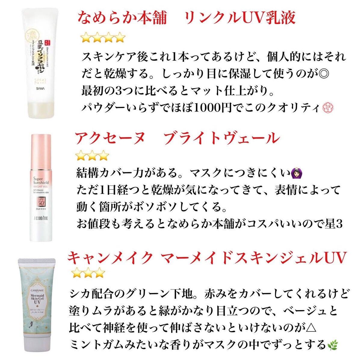 マーメイドスキンジェルUV/キャンメイク/日焼け止めジェルを使ったクチコミ(2枚目)