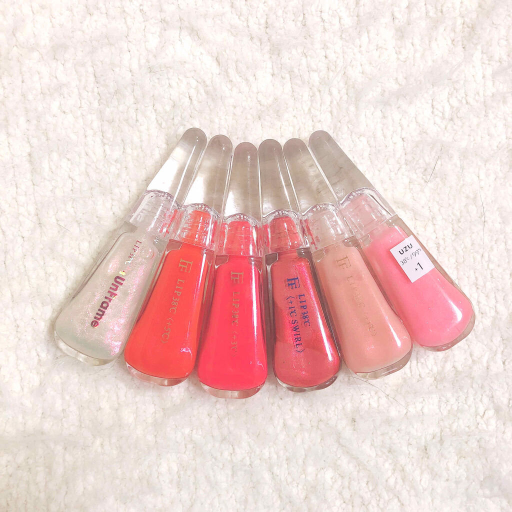LIP38℃ +UnFrame<ホログラフィック>/flowfushi/リップグロスを使ったクチコミ（1枚目）
