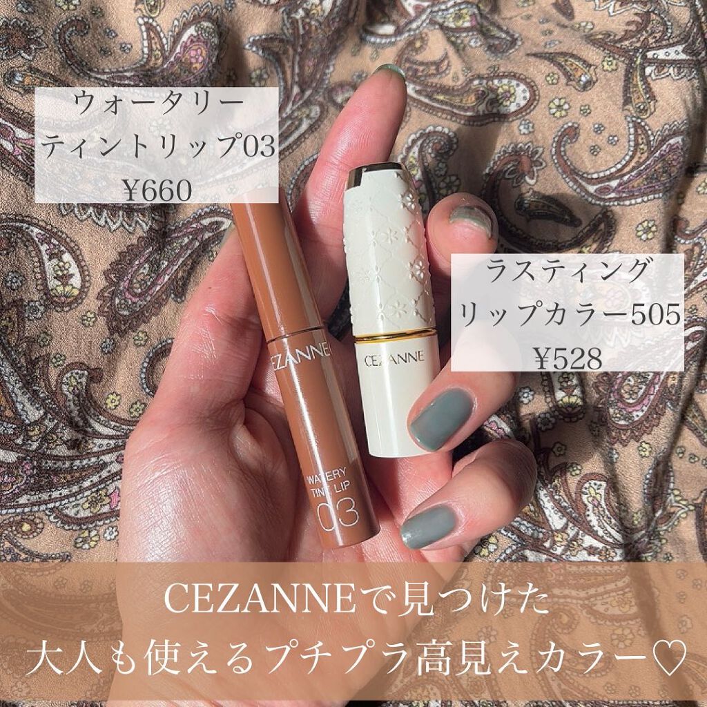 ラスティング リップカラーN/CEZANNE/口紅を使ったクチコミ（2枚目）