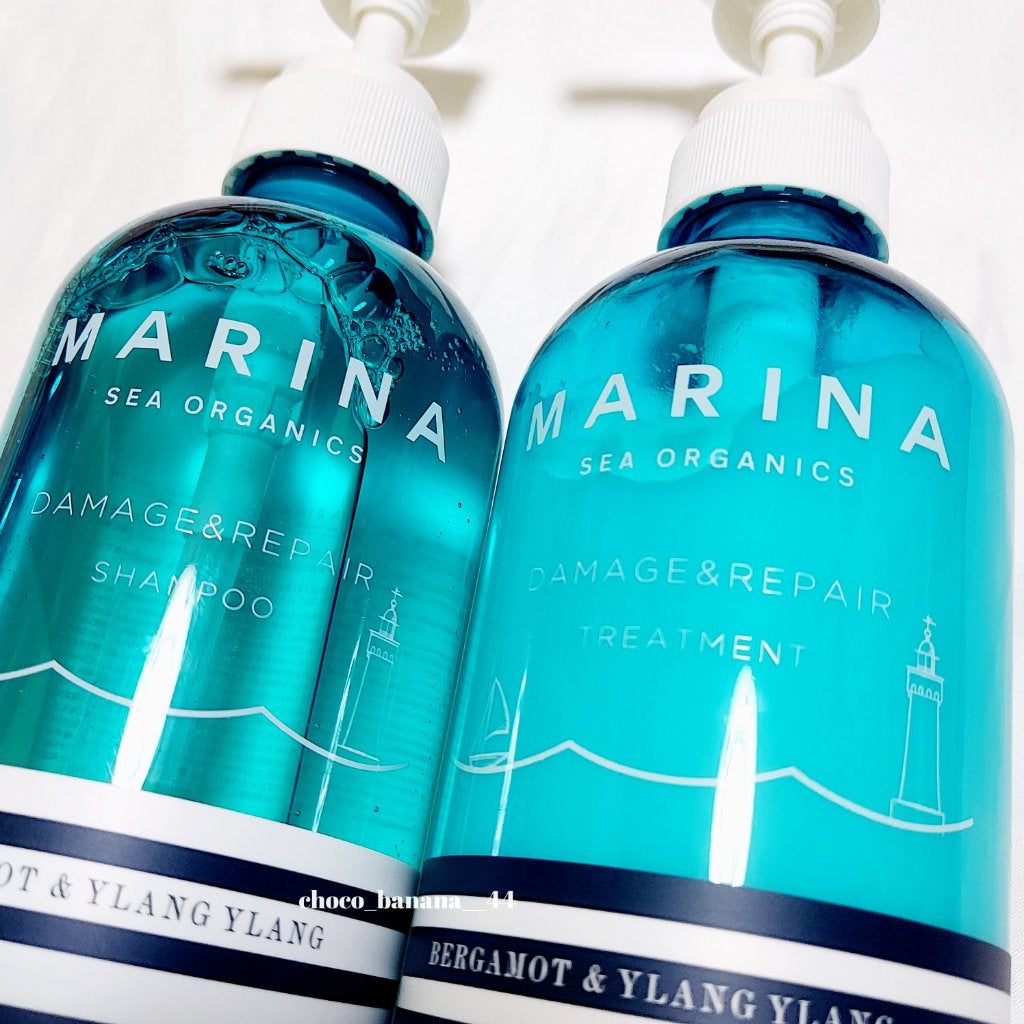 ダメージリペアシャンプー&トリートメント/マリーナシーオーガニック/市販シャンプーを使ったクチコミ(8枚目)