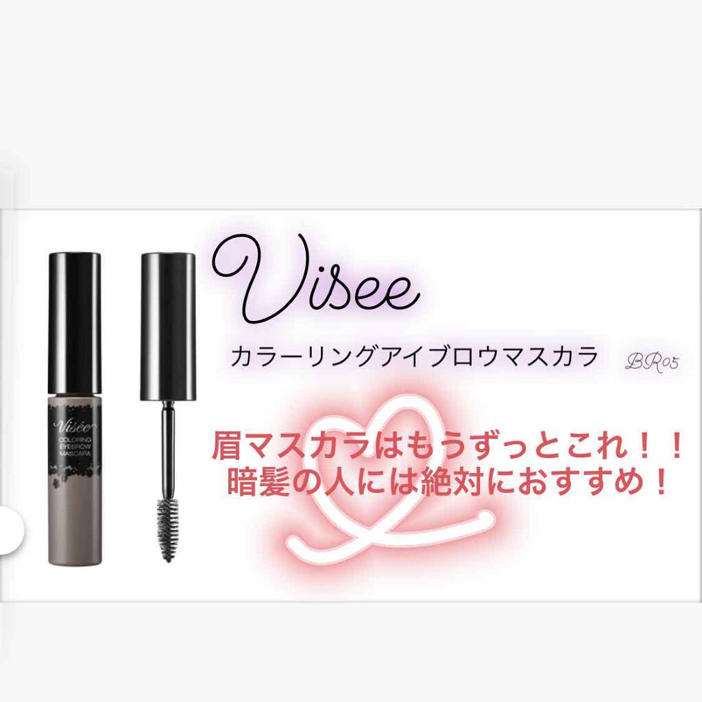 リシェ カラーリング アイブロウマスカラ/Visée/眉マスカラを使ったクチコミ（1枚目）