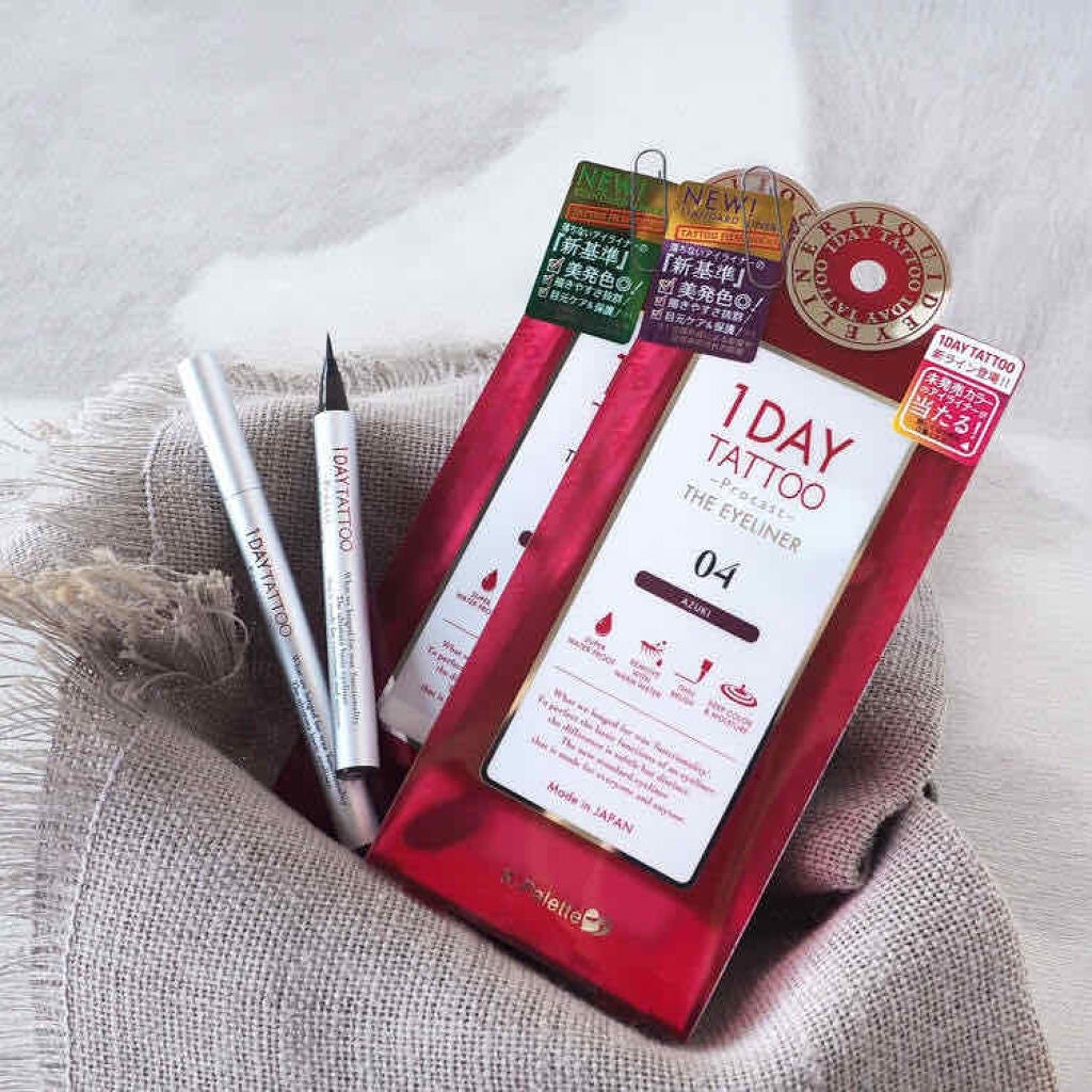 1DAY TATTOO プロキャスト ザ・アイライナー/K-パレット/リキッドアイライナーを使ったクチコミ(1枚目)