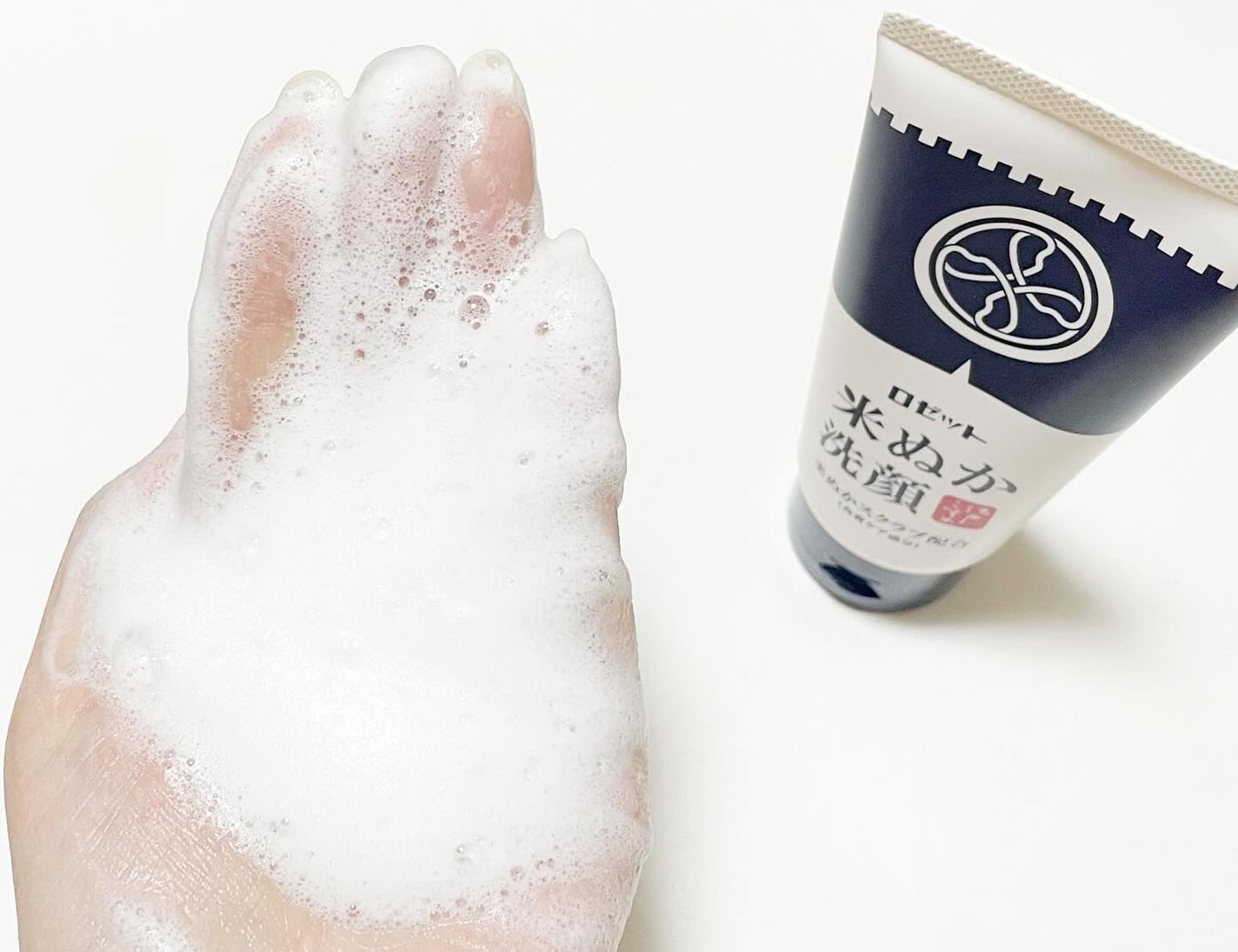 江戸こすめ 米ぬか洗顔/ロゼット/洗顔フォームを使ったクチコミ(3枚目)