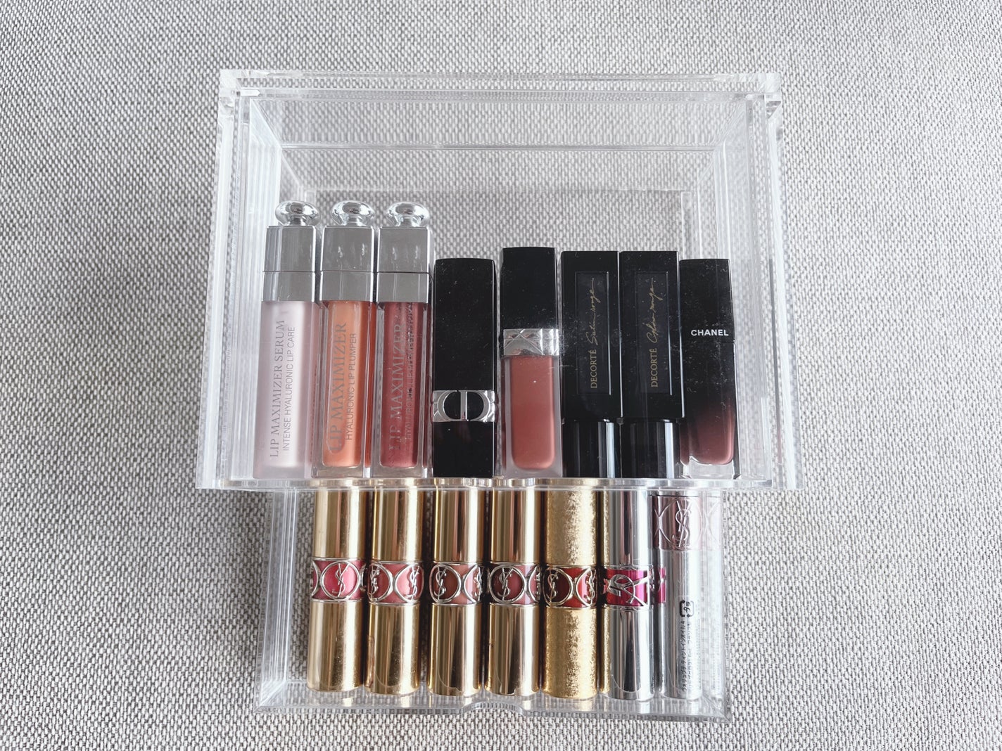 重なるアクリルケース2段フタ付引出/無印良品/その他を使ったクチコミ(3枚目)