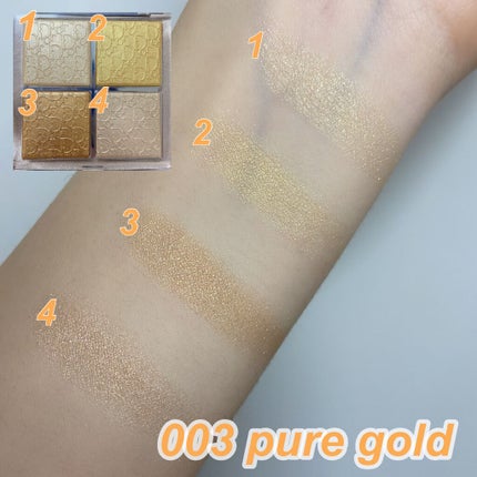 ディオール バックステージ フェイス グロウ パレット/Dior/ハイライトを使ったクチコミ(4枚目)