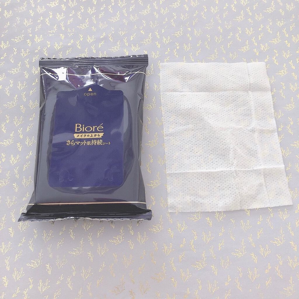 ビオレ メイク持続シート さらマット肌/ビオレ/フェイスシートを使ったクチコミ(2枚目)