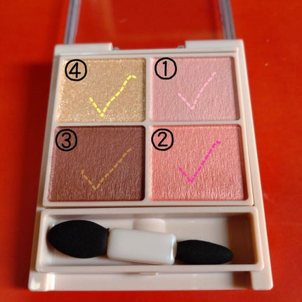 シルキースフレアイズ(マットタイプ)/キャンメイク/アイシャドウパレットを使ったクチコミ(2枚目)