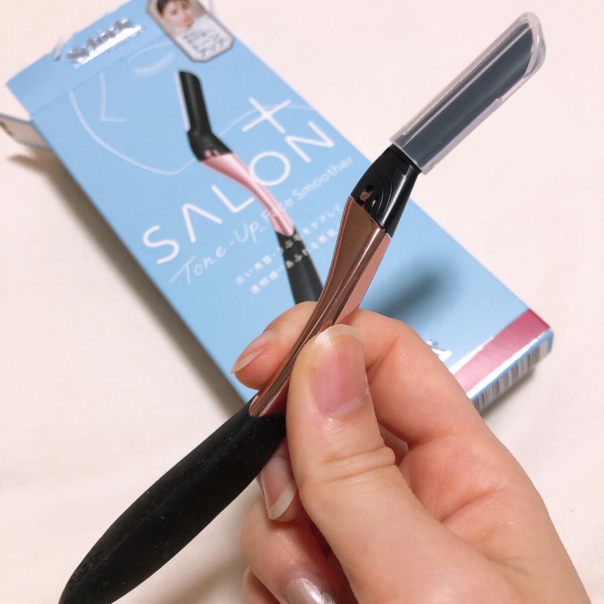 サロンプラス トーンアップ フェイススムーサー ホルダー(刃付き)/サロンプラス/シェーバーを使ったクチコミ(1枚目)