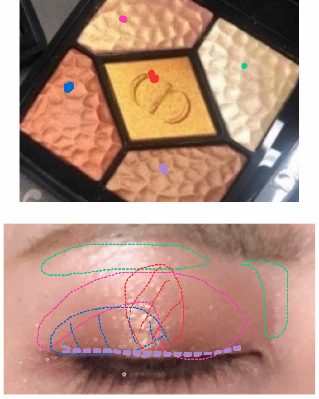 サンク クルール/Dior/アイシャドウパレットを使ったクチコミ(2枚目)