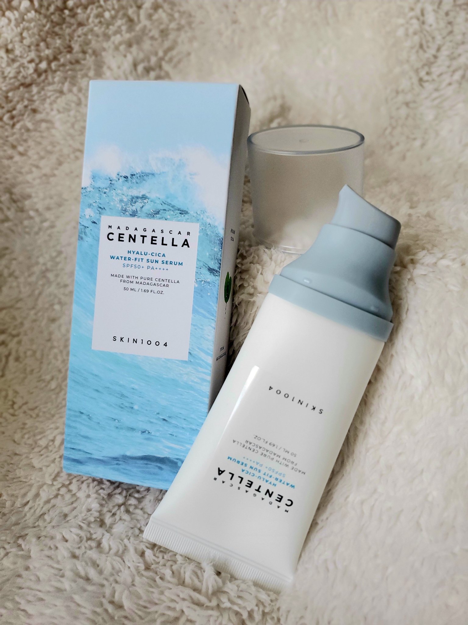 ヒアルーシカ ウォーターフィット サンセラム/SKIN1004/日焼け止めローションを使ったクチコミ（2枚目）