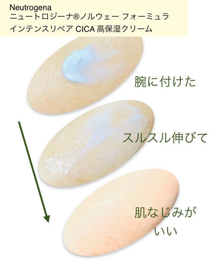 ニュートロジーナ®ノルウェー フォーミュラ インテンスリペア CICA 高保湿クリーム/Neutrogena/フェイスクリームを使ったクチコミ(2枚目)