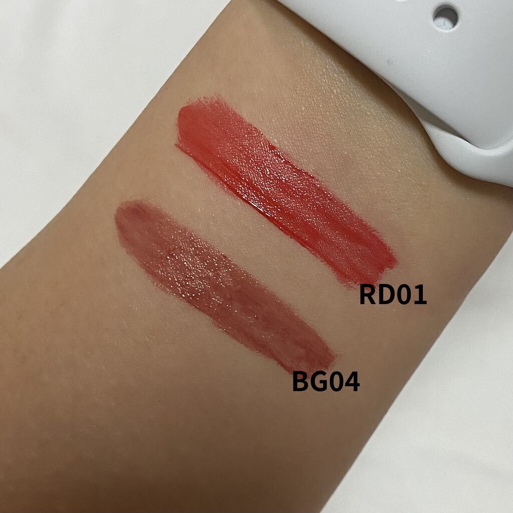  ルージュ アンリミテッド リキッド ラッカー BG 04/shu uemura/口紅を使ったクチコミ（2枚目）