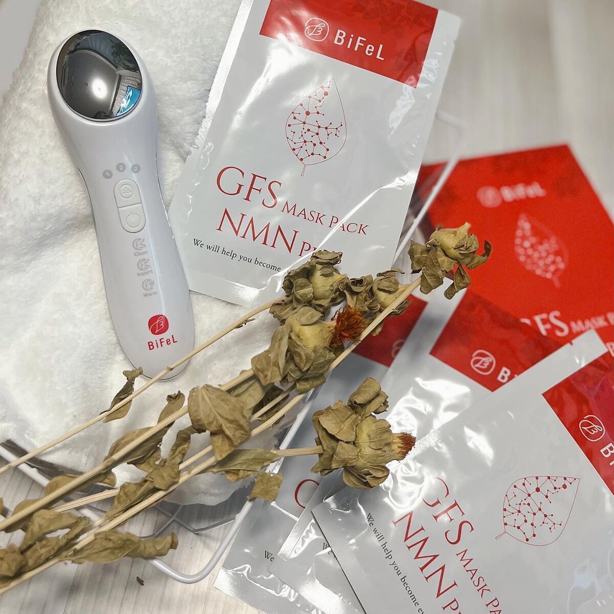 導入美顔器イオンブースター＆GFSマスク/bifel/美顔器・マッサージを使ったクチコミ（1枚目）