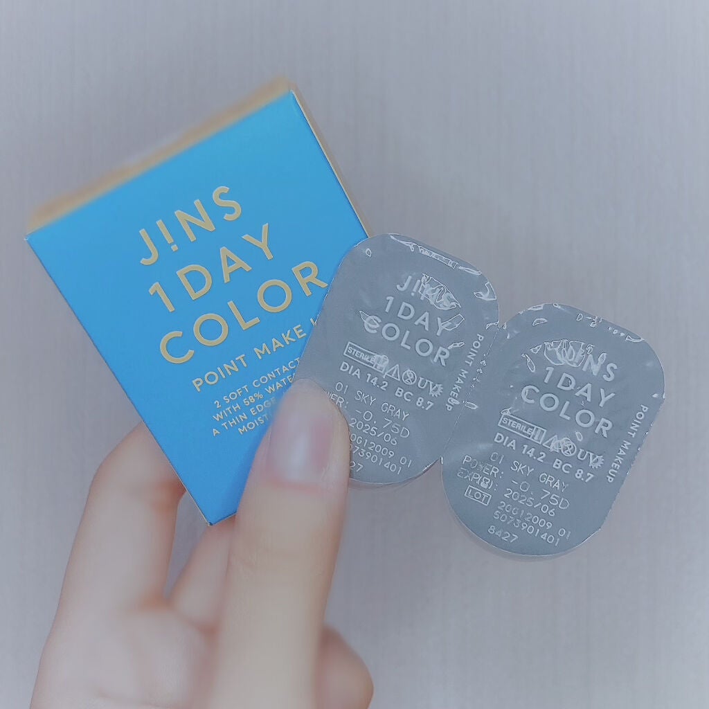 JINS1DAYCOLOR/JINS/ワンデー(1DAY)カラコンを使ったクチコミ(2枚目)