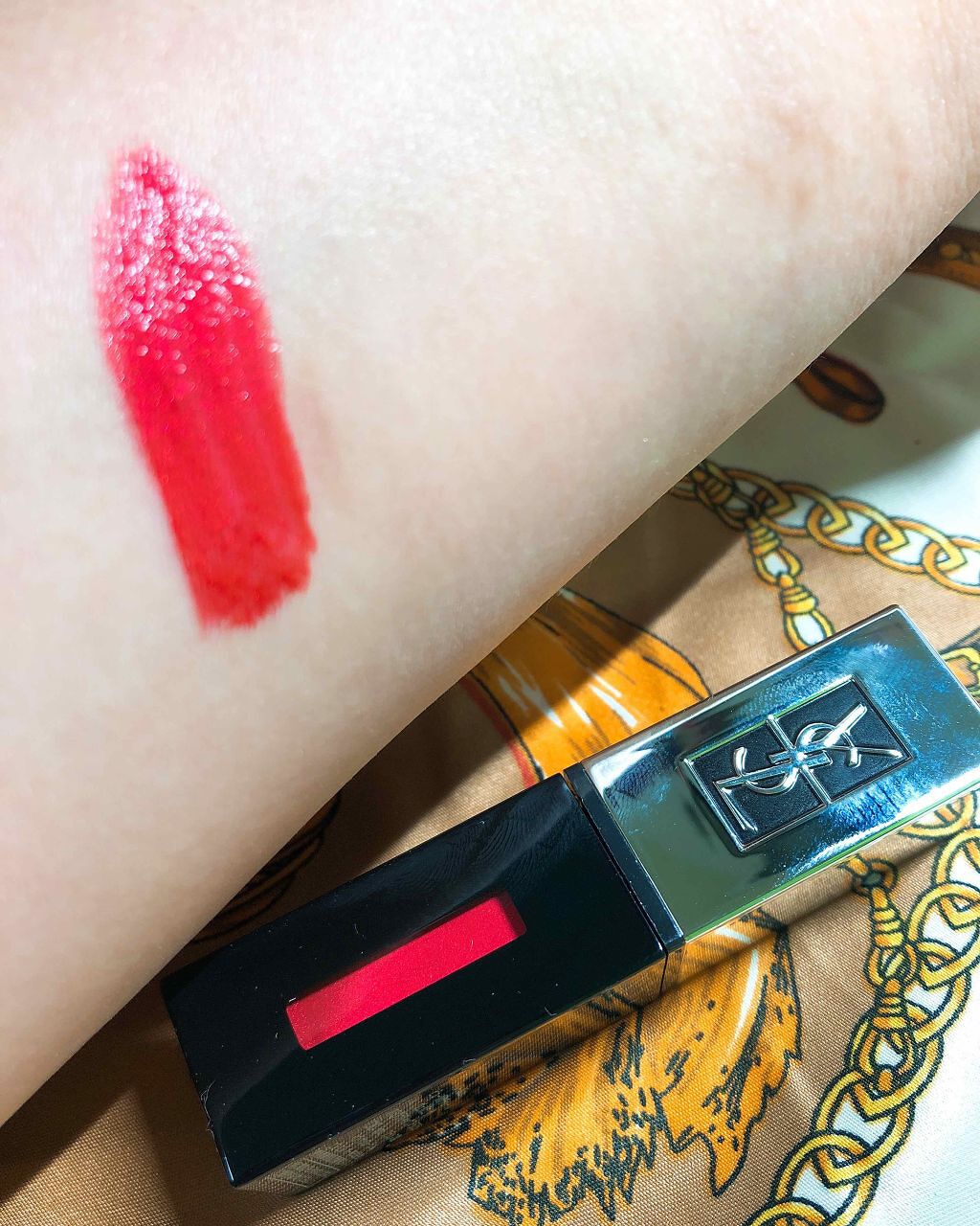 ルージュ ピュールクチュール ヴェルニ ザ ホログラフィックス/YVES SAINT LAURENT BEAUTE/口紅を使ったクチコミ（1枚目）