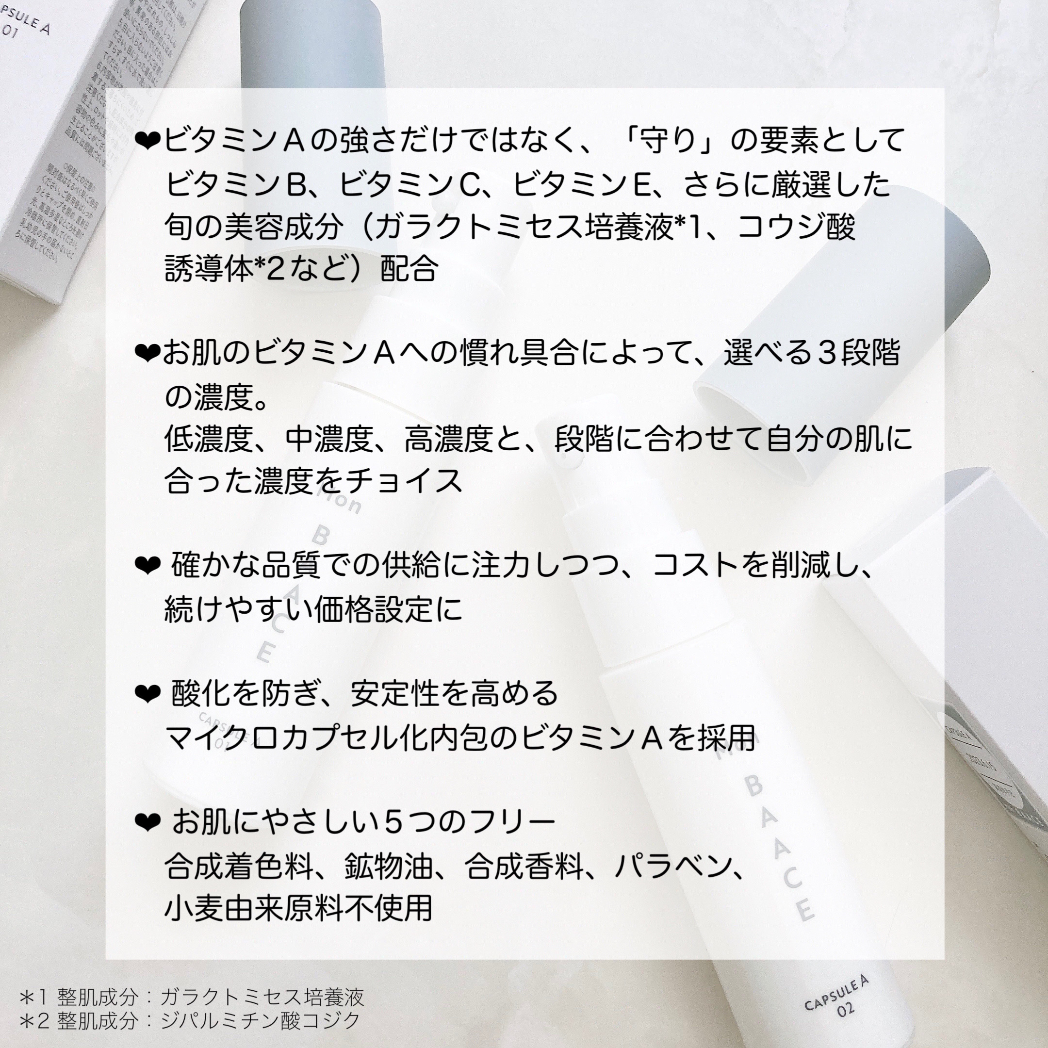 濃度別レチノ―ル美容液 LEVEL01〔中濃度〕/Mon BAACE/美容液を使ったクチコミ（2枚目）