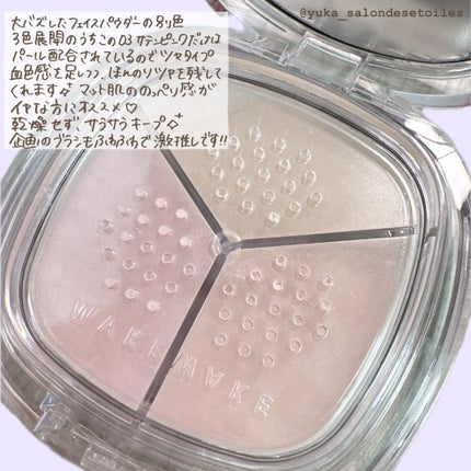 ステイフィクサーマルチカラーパウダー/wakemake/ルースパウダーを使ったクチコミ(2枚目)
