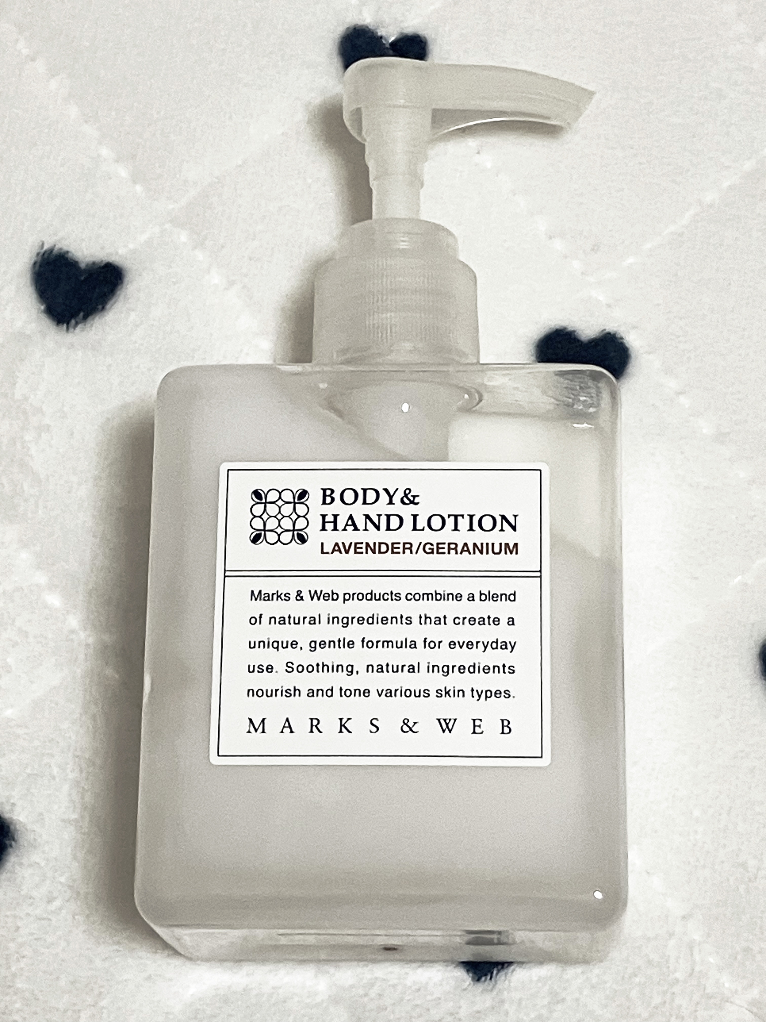 ハーバルボディ＆ハンドローション ラベンダー/ゼラニウム/MARKS&WEB/ハンドクリームを使ったクチコミ（1枚目）