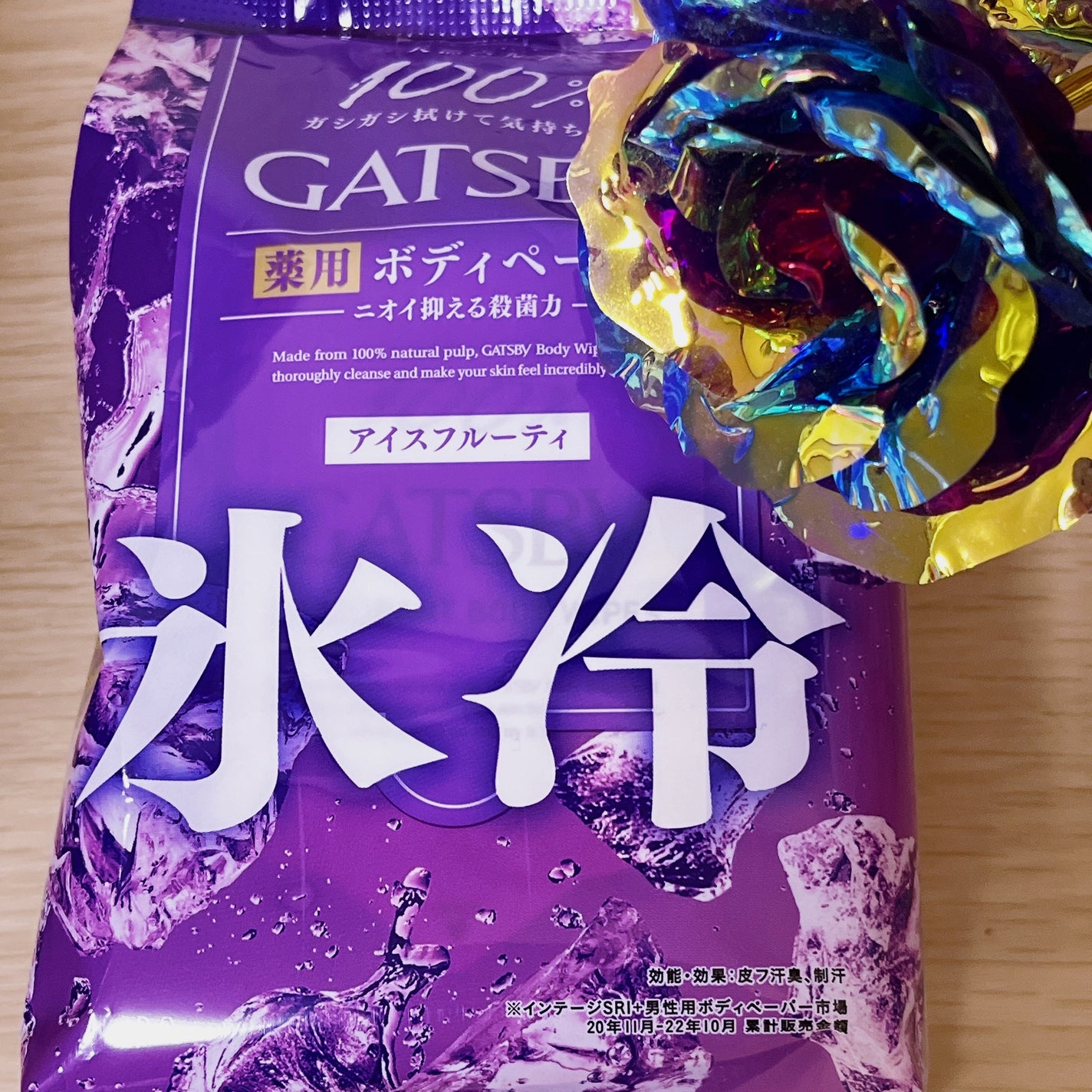 アイスデオドラントボディペーパー アイスフルーティ/ギャツビー/ボディシートを使ったクチコミ(1枚目)