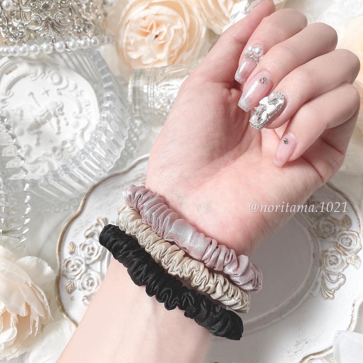 シルクヘアゴム/SEAWIND/ヘアアクセサリーを使ったクチコミ(7枚目)