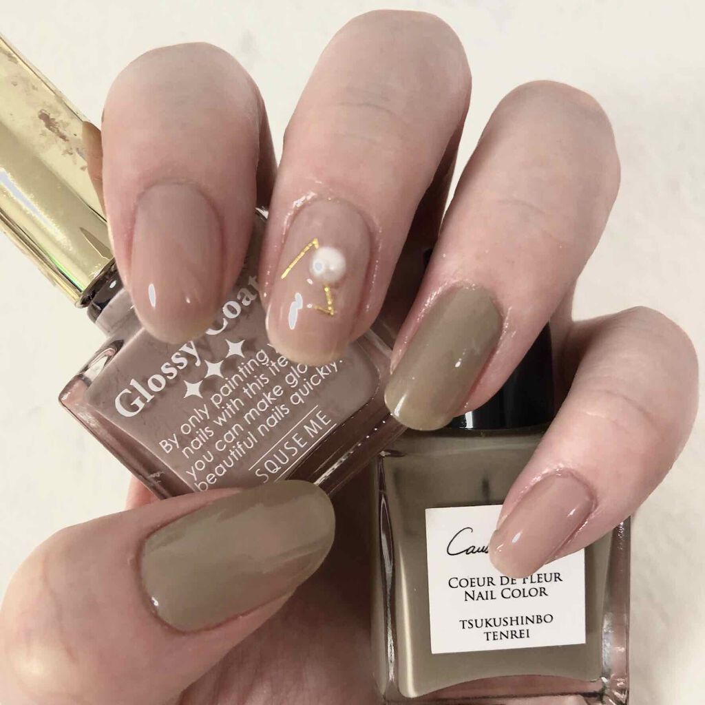 グロッシーコート/スキューズミー/オールインワンネイルを使ったクチコミ（3枚目）